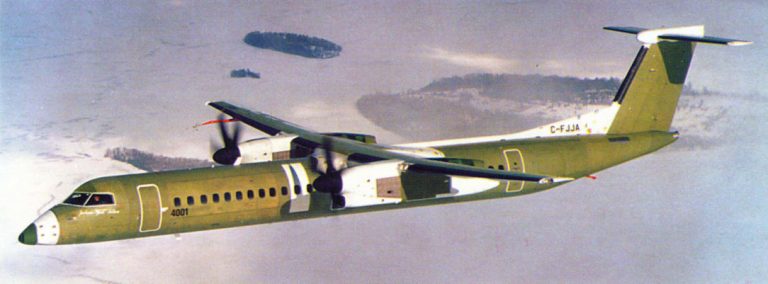 First Flight of Bombardier Dash 8 Q400  31-Jan-1998