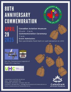 Operation Manna 80th Anniversary Event – April 29, 2025 (10:00 – 15:00) – UPDATE