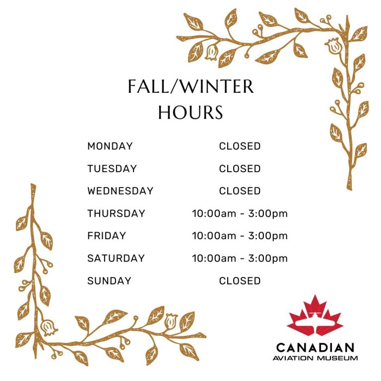 Fall Winter Hours Sart Week of 1-Sept-2025